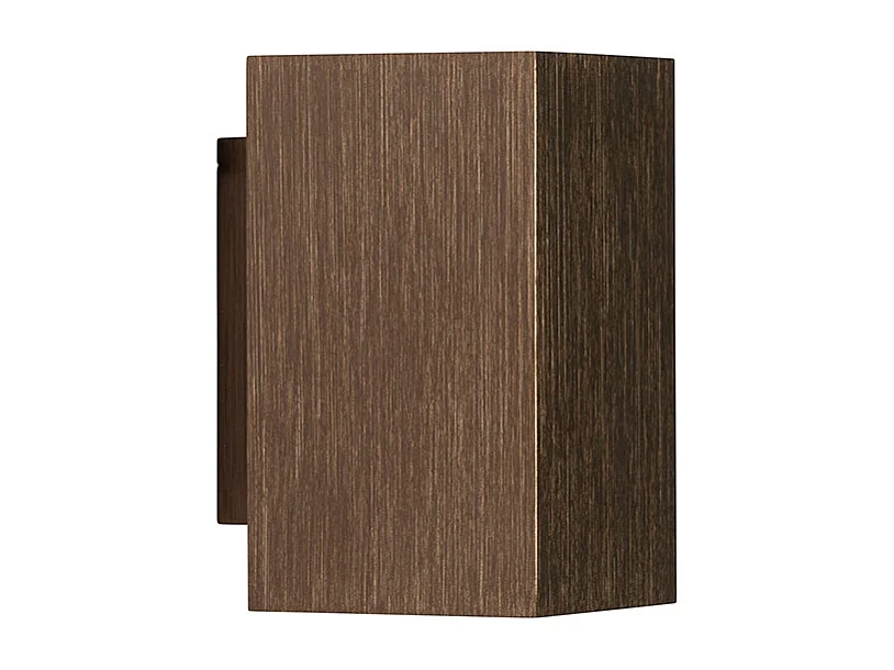 Applique murale moderne bronze foncé carrée 2 lumières - Sandy
