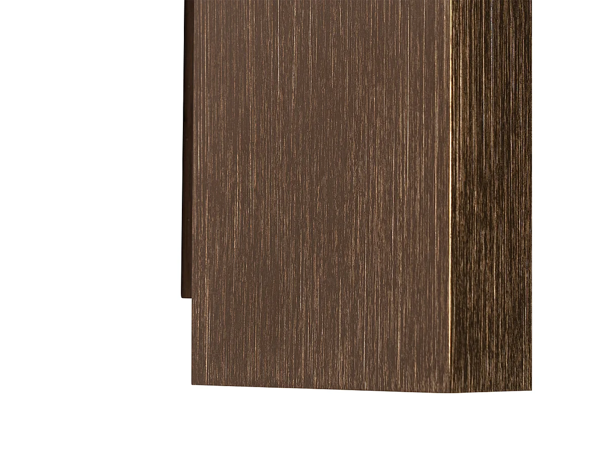 Applique murale moderne bronze foncé carrée 2 lumières - Sandy