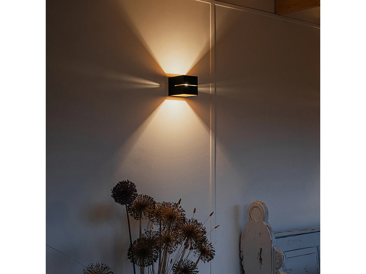 Applique moderne noire et dorée 9,7 cm - Transfer Groove