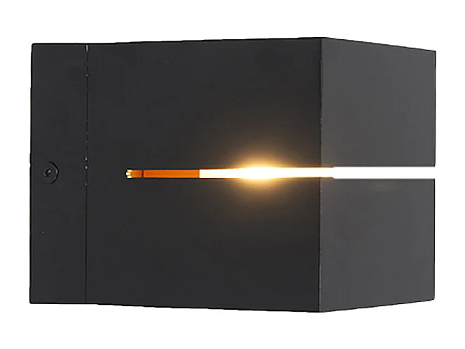 Applique murale moderne noire et dorée 9,7 cm - Transfer Groove