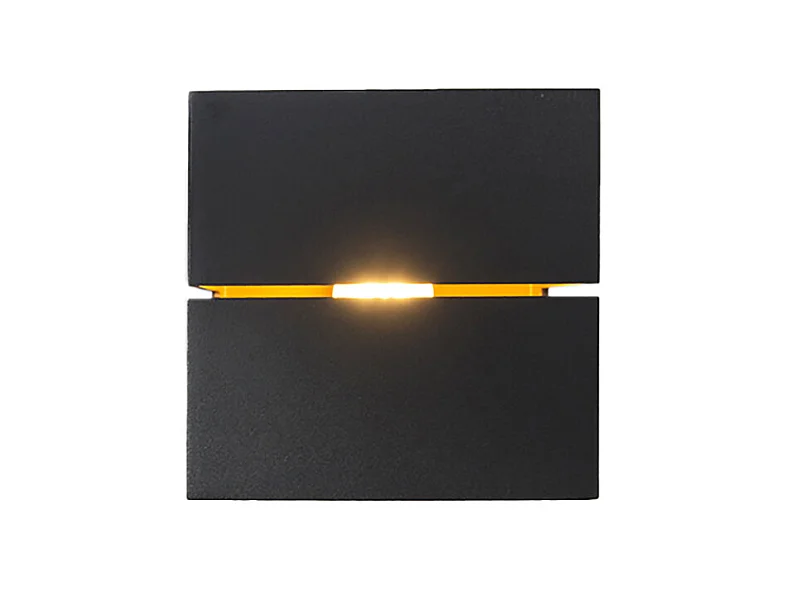 Applique moderne noire et dorée 9,7 cm - Transfer Groove