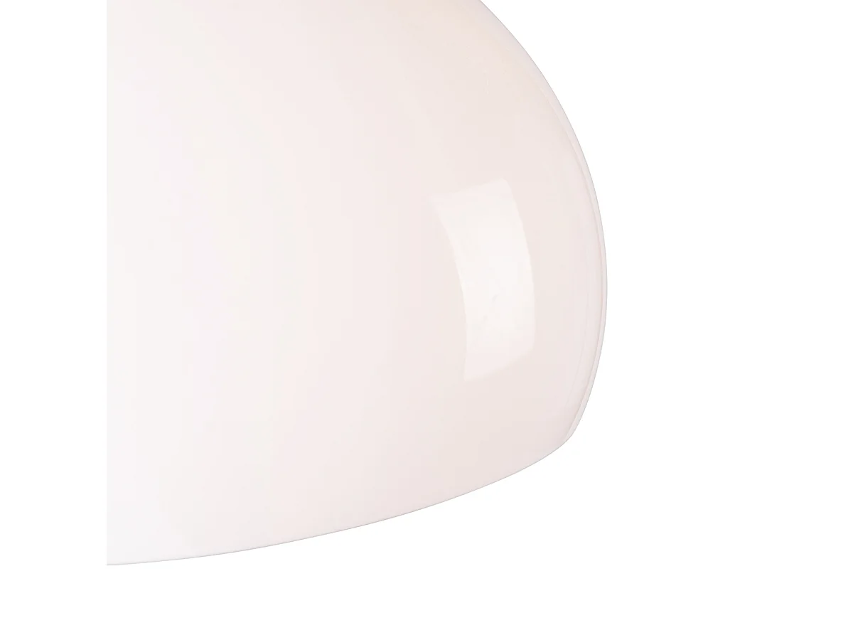 Lampe à arc murale intelligente en acier avec abat-jour blanc, y compris Wifi A60 - Bow