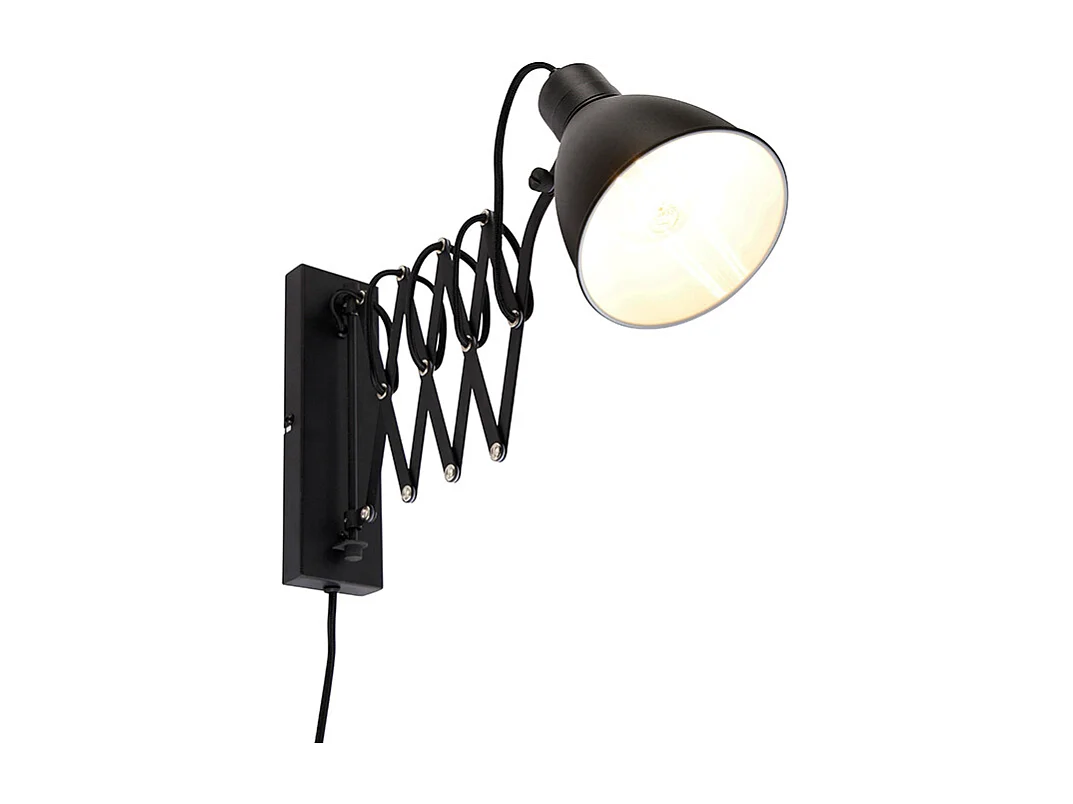 Applique industrielle noire orientable - Merle