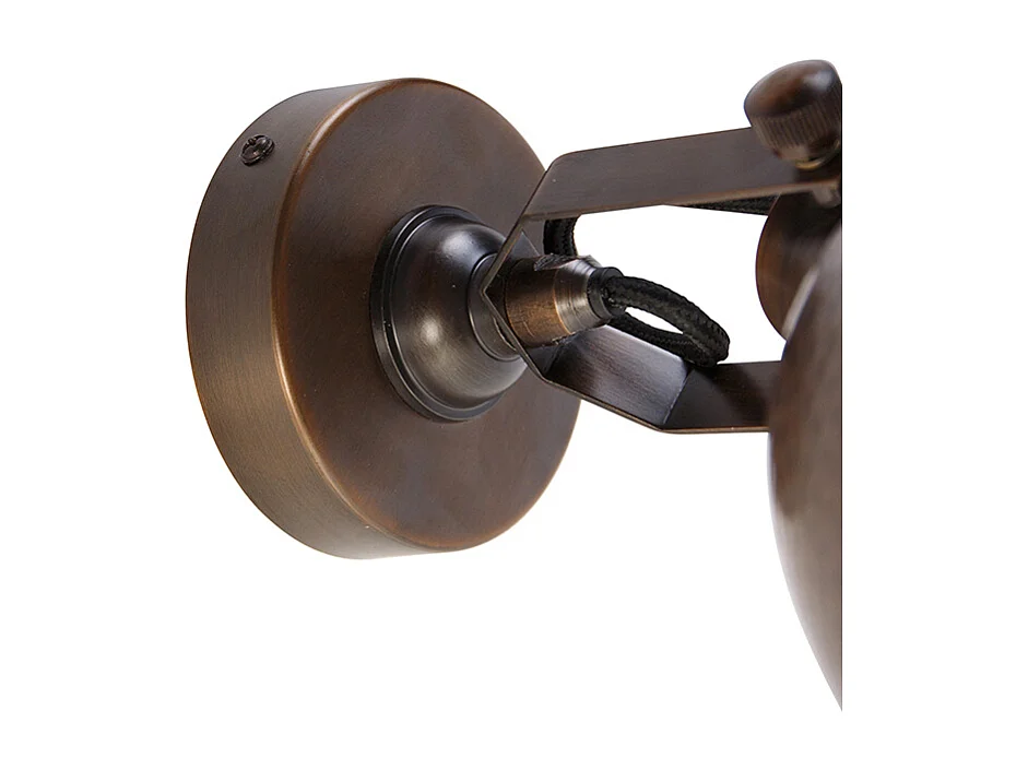 Applique murale industrielle bronze avec cuivre réglable - Liko
