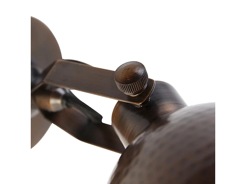 Applique murale industrielle bronze avec cuivre réglable - Liko