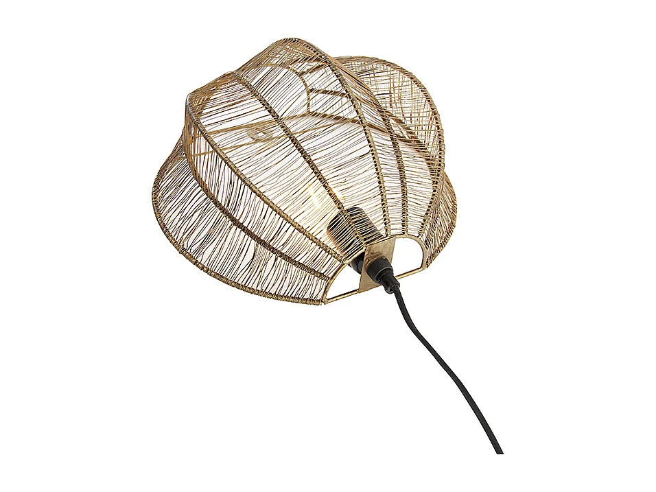 Applique murale industrielle bronze avec noir - Dong