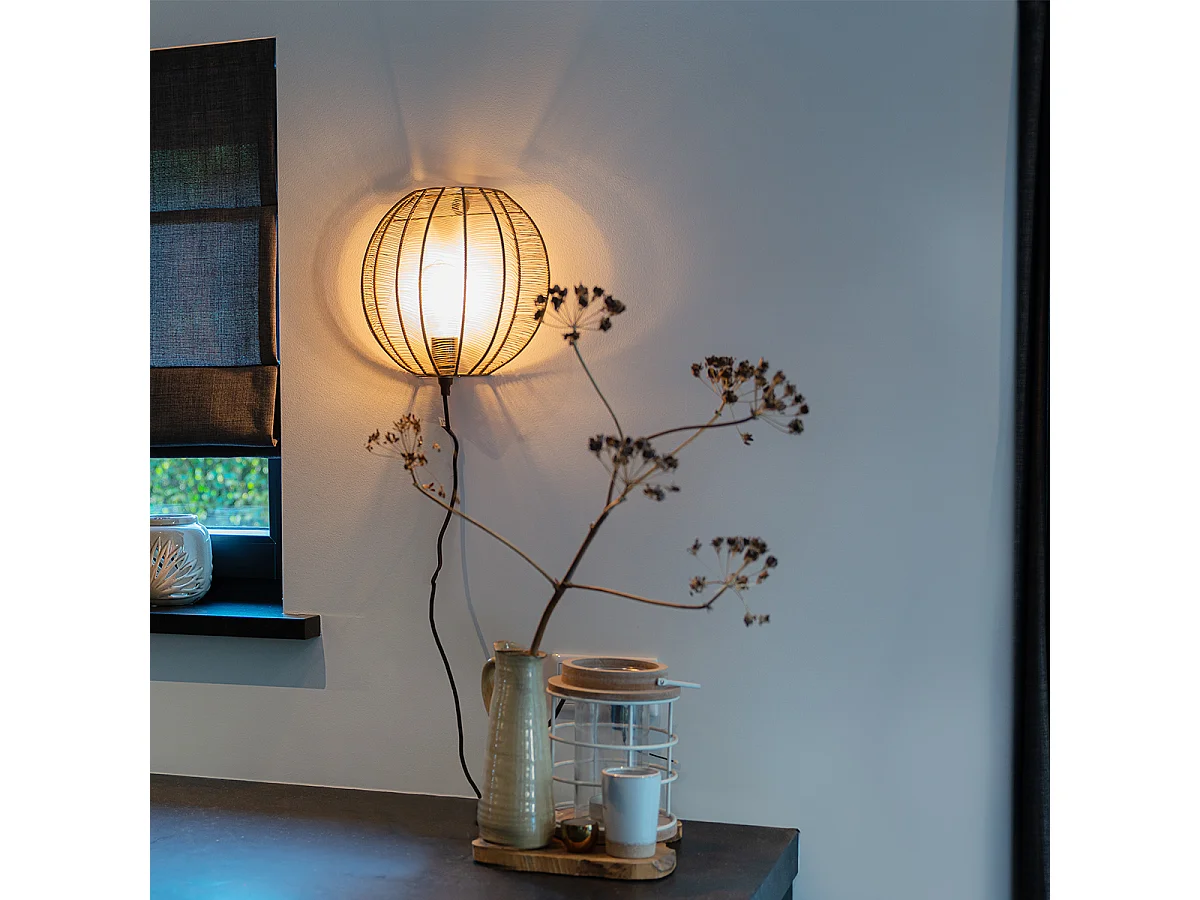 Applique murale industrielle bronze avec noir - Dong