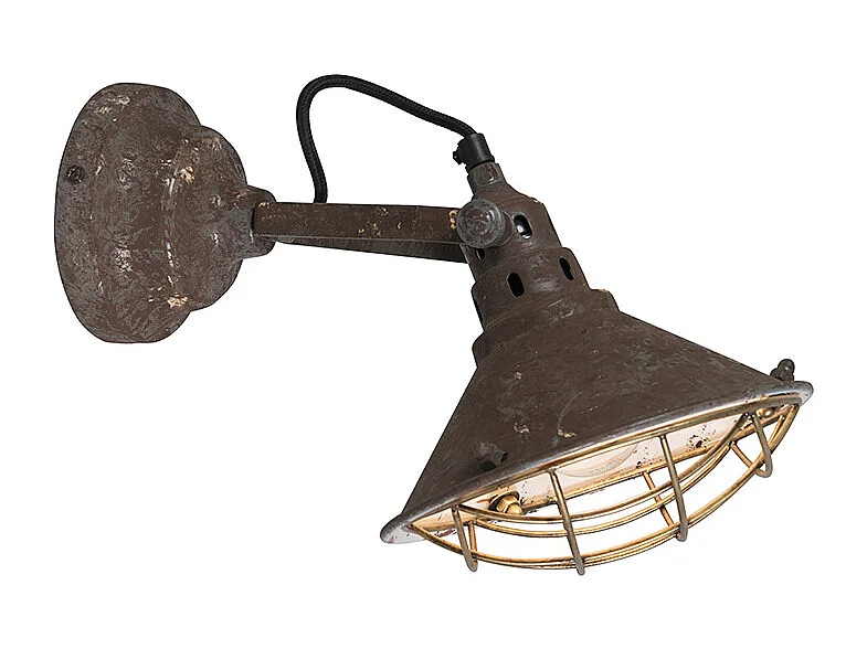 Applique et plafonnier vintage marron inclinable - Barrack