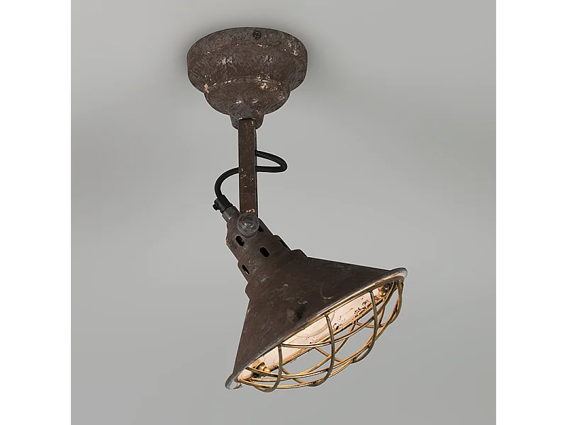 Applique et plafonnier vintage marron inclinable - Barrack