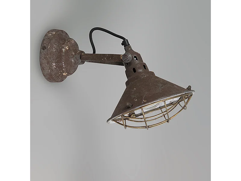 Applique et plafonnier vintage marron inclinable - Barrack