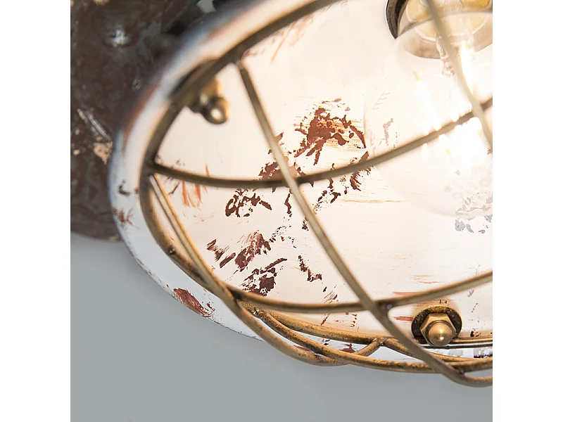 Applique et plafonnier vintage marron inclinable - Barrack