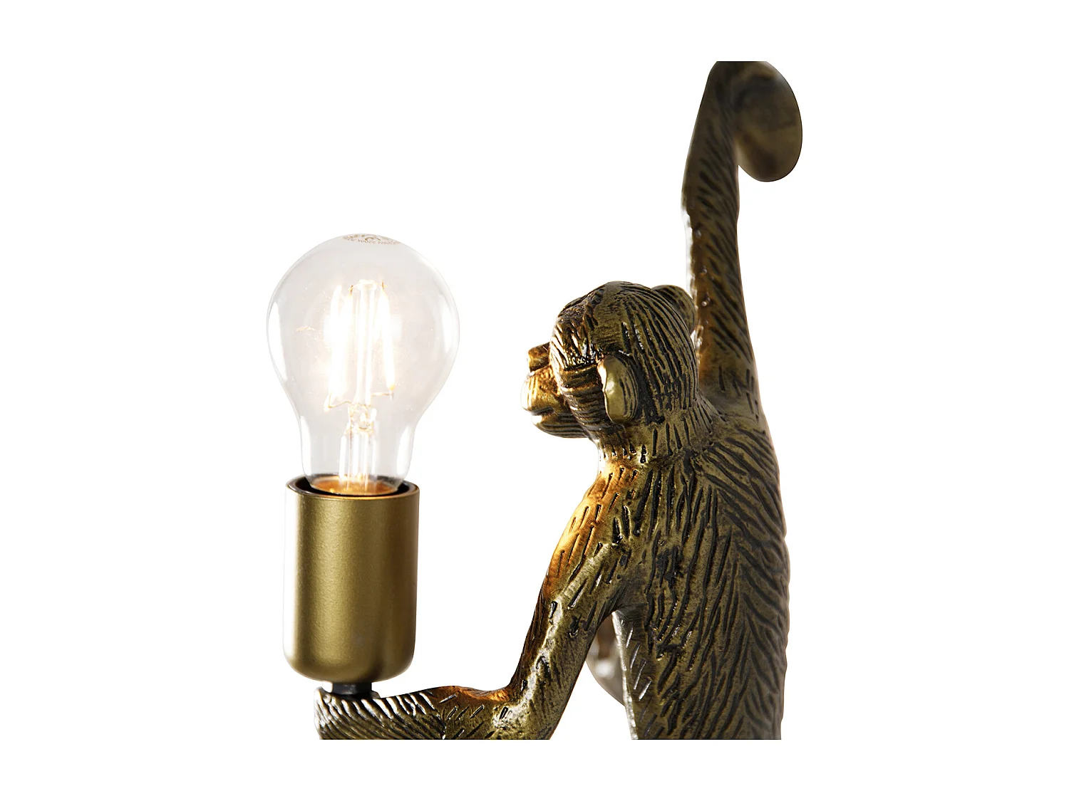 Applique murale singe dorée - Animal Monkey