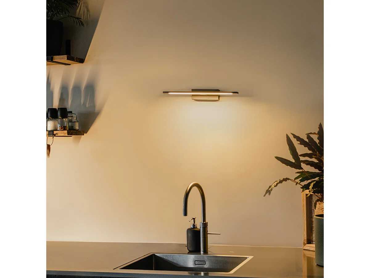 Applique noire 41,5 cm avec LED IP44 - Jerre