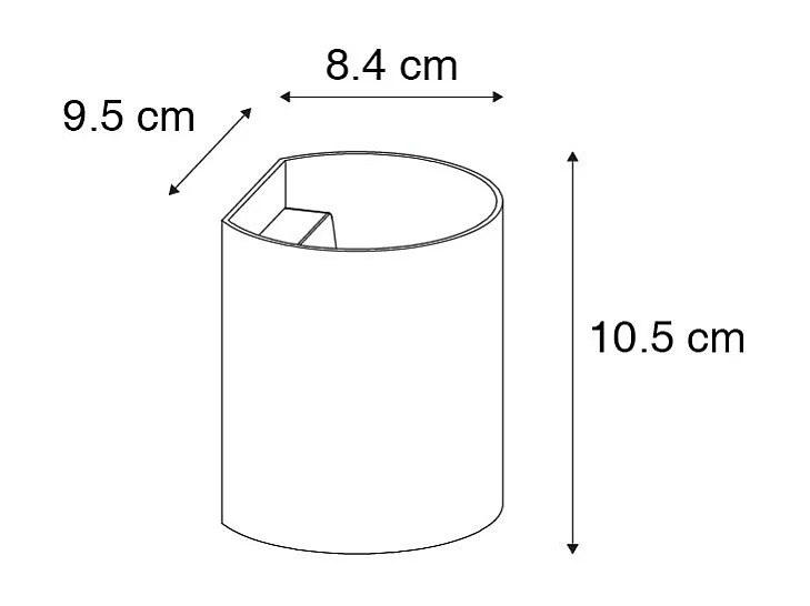 Applique murale moderne noire avec effet de lumière - Sabbio
