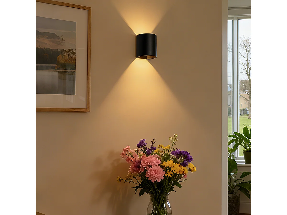 Applique murale moderne noire - Sabbio