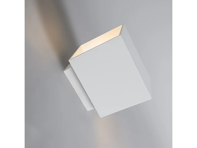 Applique moderne carrée blanche - Sola