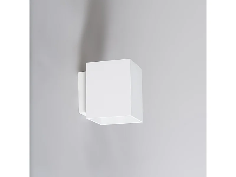 Applique moderne carrée blanche - Sola