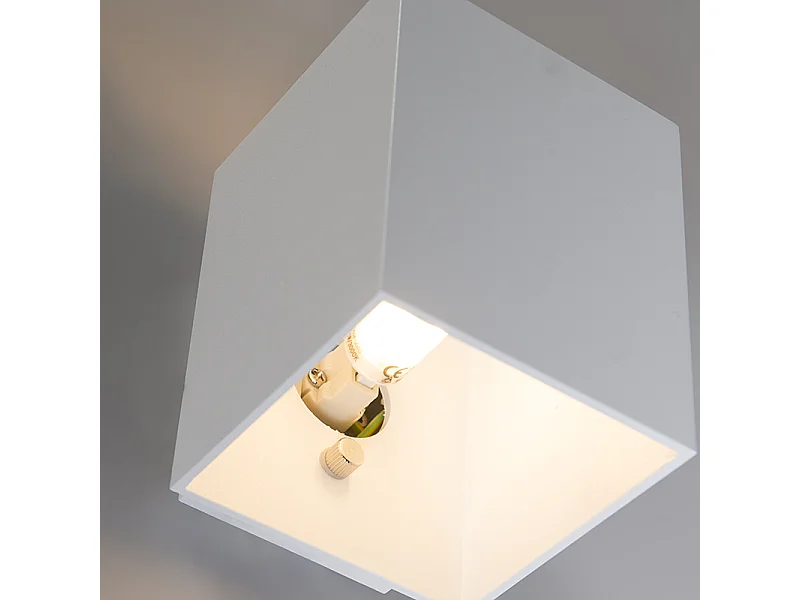 Applique murale blanche carrée - Sola