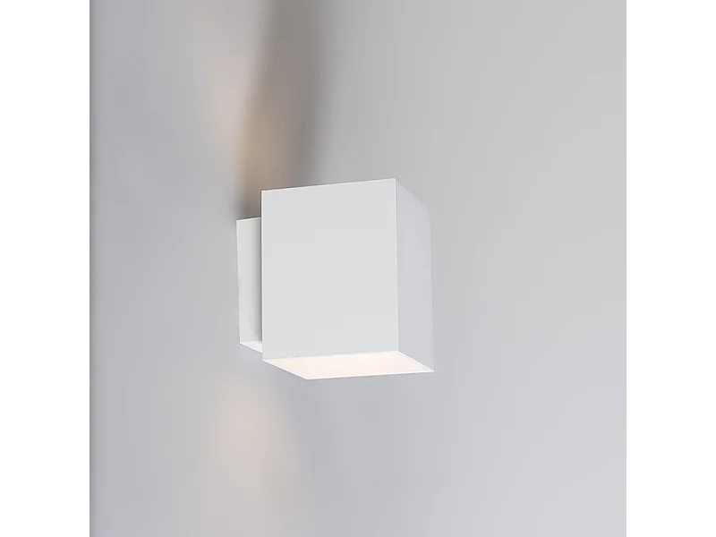 Applique murale blanche carrée - Sola