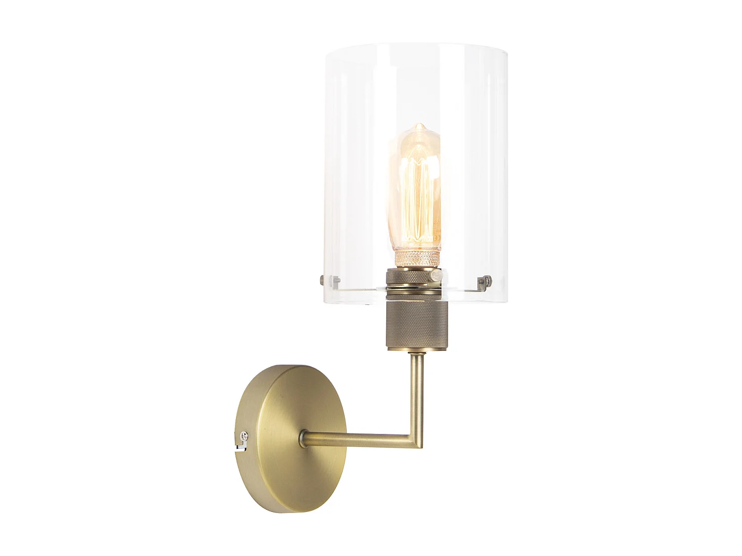 Applique murale moderne bronze avec verre - Dome