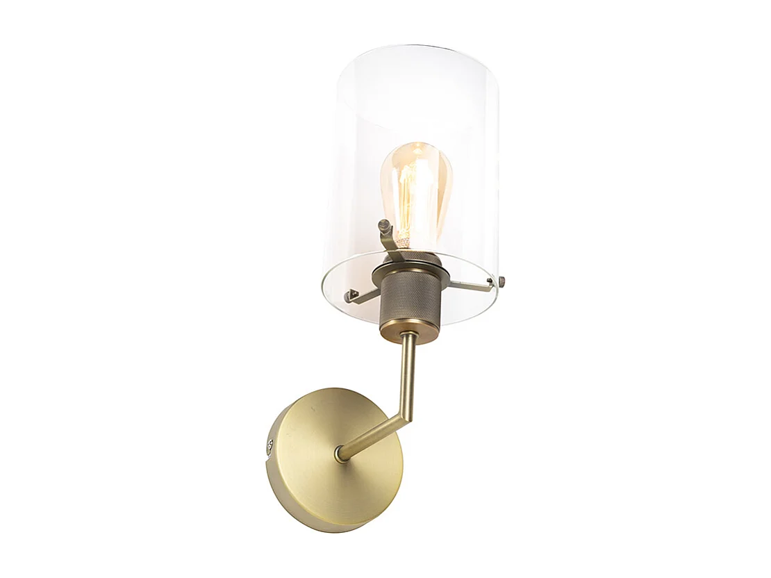 Applique murale moderne bronze avec verre - Dome