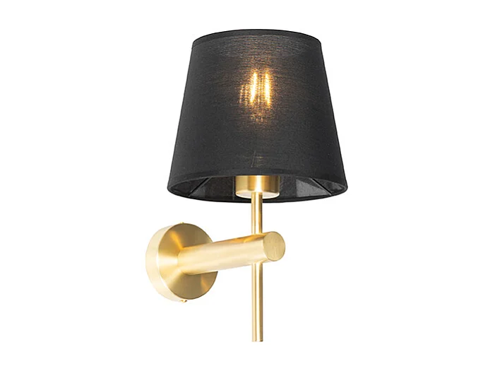 Applique moderne noire avec or - Pluk