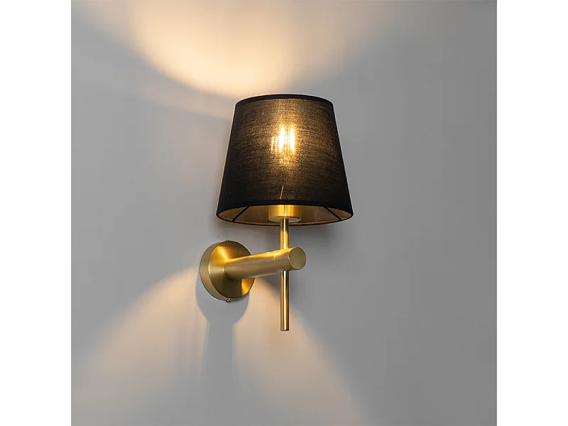 Applique moderne noire avec or - Pluk