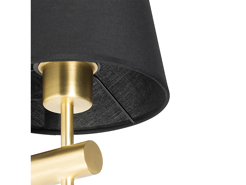 Applique moderne noire avec or - Pluk