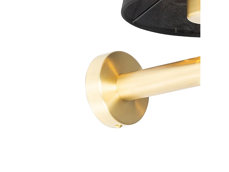 Applique moderne noire avec or - Pluk