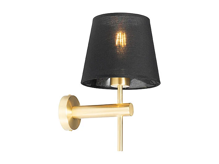 Applique moderne noire avec or - Pluk