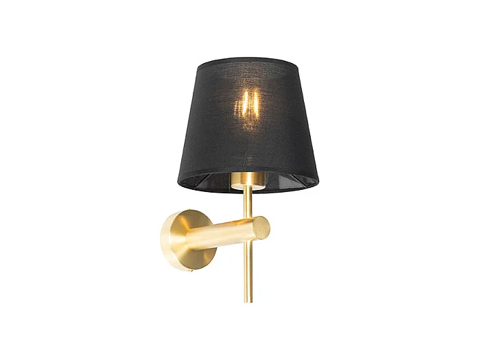 Applique moderne noire avec or - Pluk
