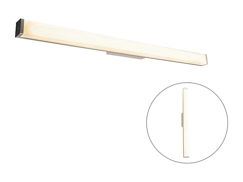 Applique de salle de bain moderne acier 92 cm IP44 - Cascada