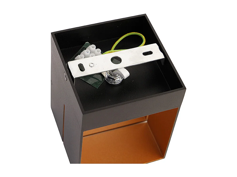 Set de 4 appliques modernes noires et dorées 2 lumières - Transfer Groove