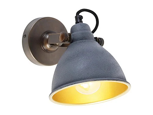 Applique industrielle cuivre avec béton orientable - Liko