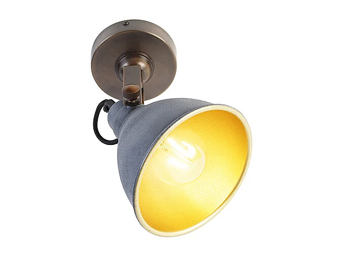 Applique industrielle cuivre avec béton orientable - Liko