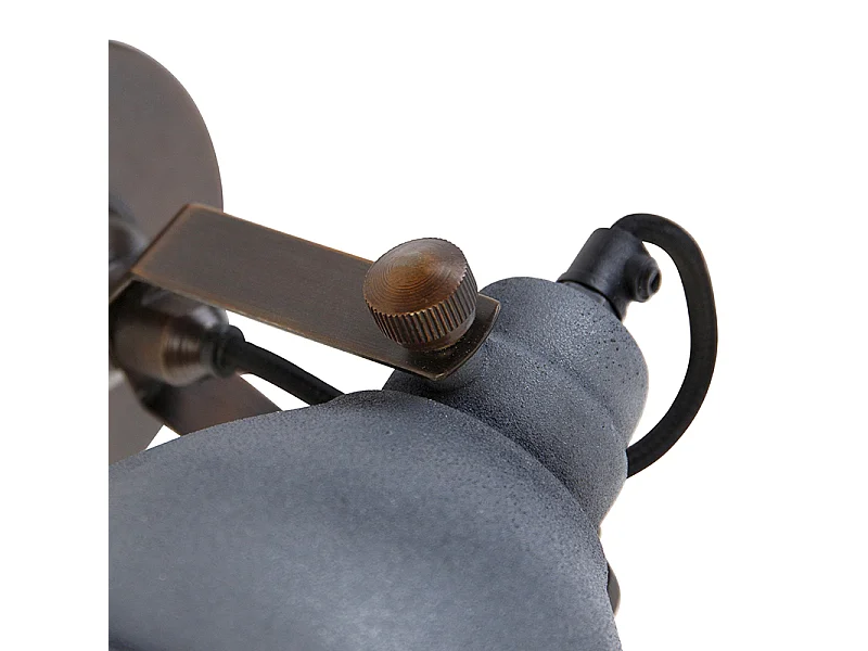 Applique industrielle cuivre avec béton orientable - Liko