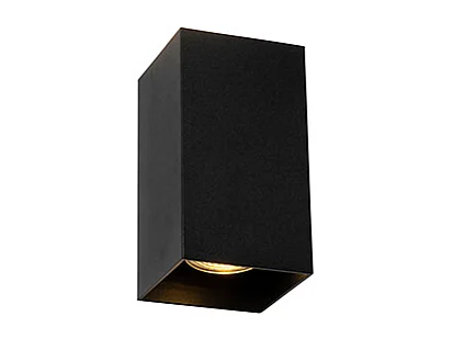 Applique murale carrée design noire - Sabbir