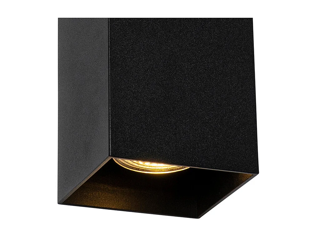 Applique murale carrée design noire - Sabbir