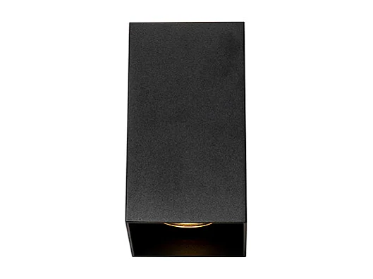 Applique murale carrée design noire - Sabbir