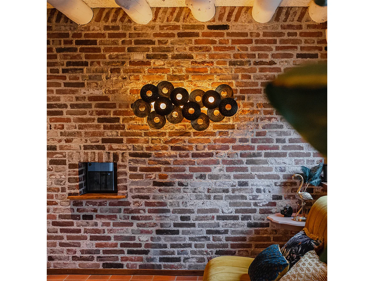 Applique orientale or antique 3 lumières - Balla