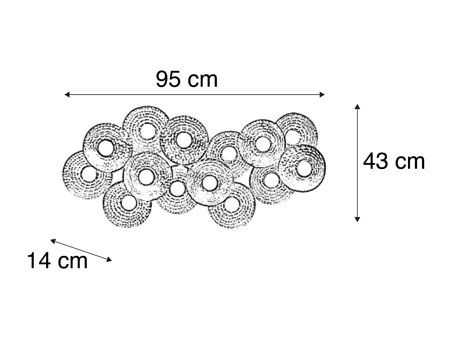 Applique orientale or antique 3 lumières - Balla