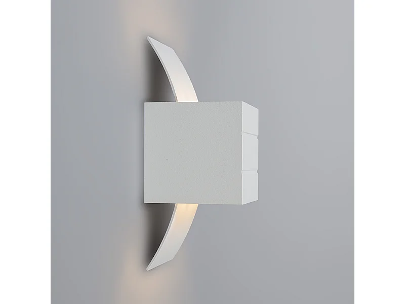 Applique murale moderne blanche avec effet de lumière - Amy