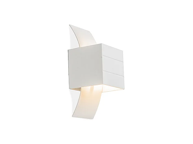 Applique murale moderne blanche avec effet de lumière - Amy