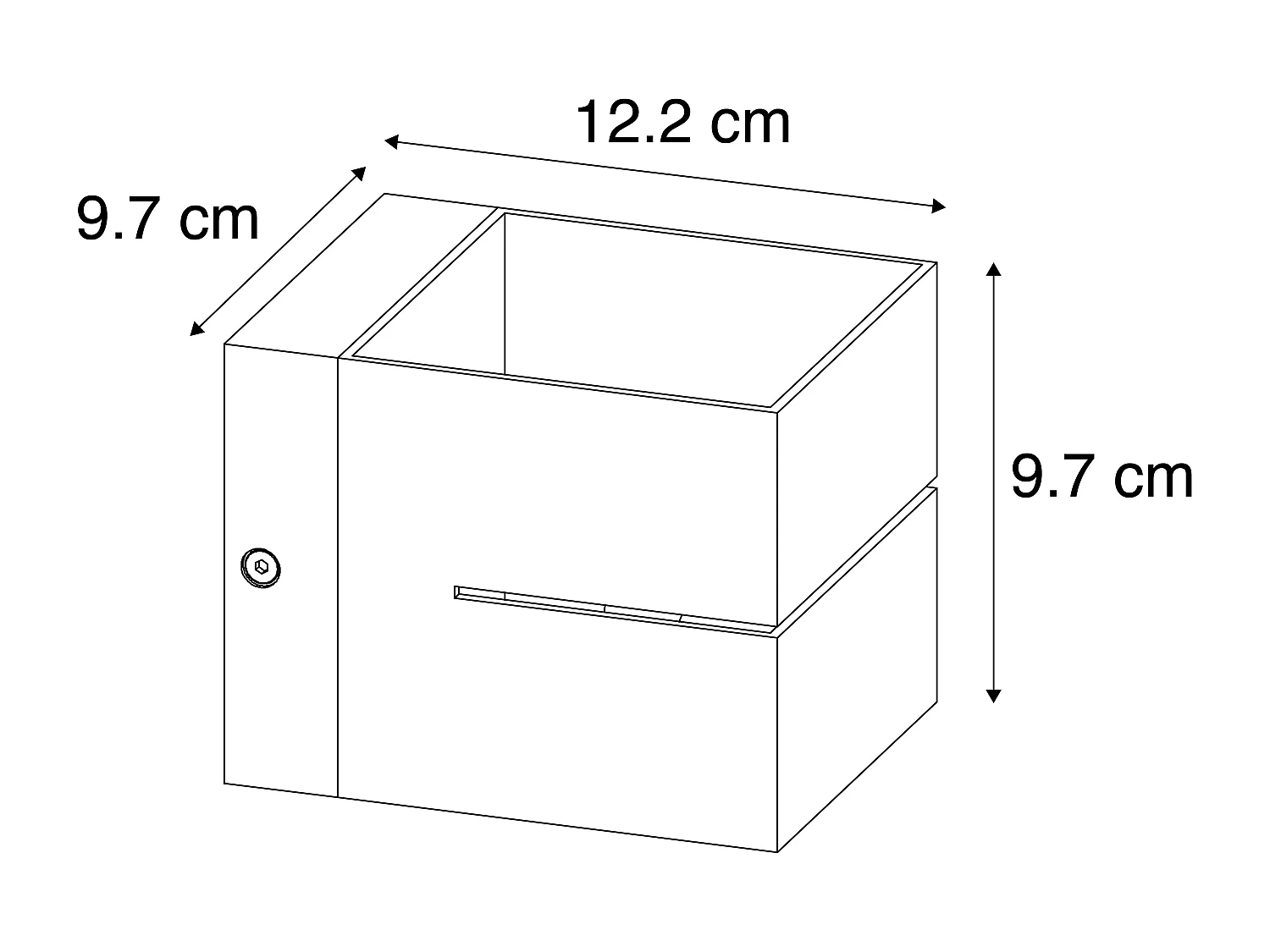 Applique moderne dorée 9,7 cm - Transfer Groove