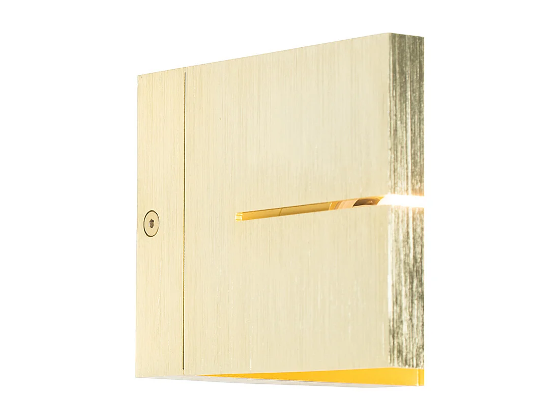 Applique murale moderne dorée 9,7 cm - Transfer Groove