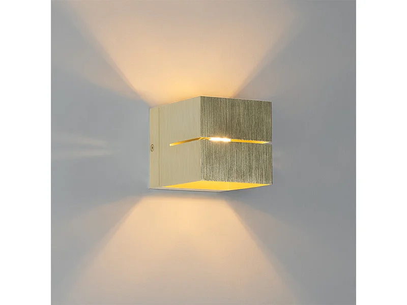 Applique murale moderne dorée 9,7 cm - Transfer Groove