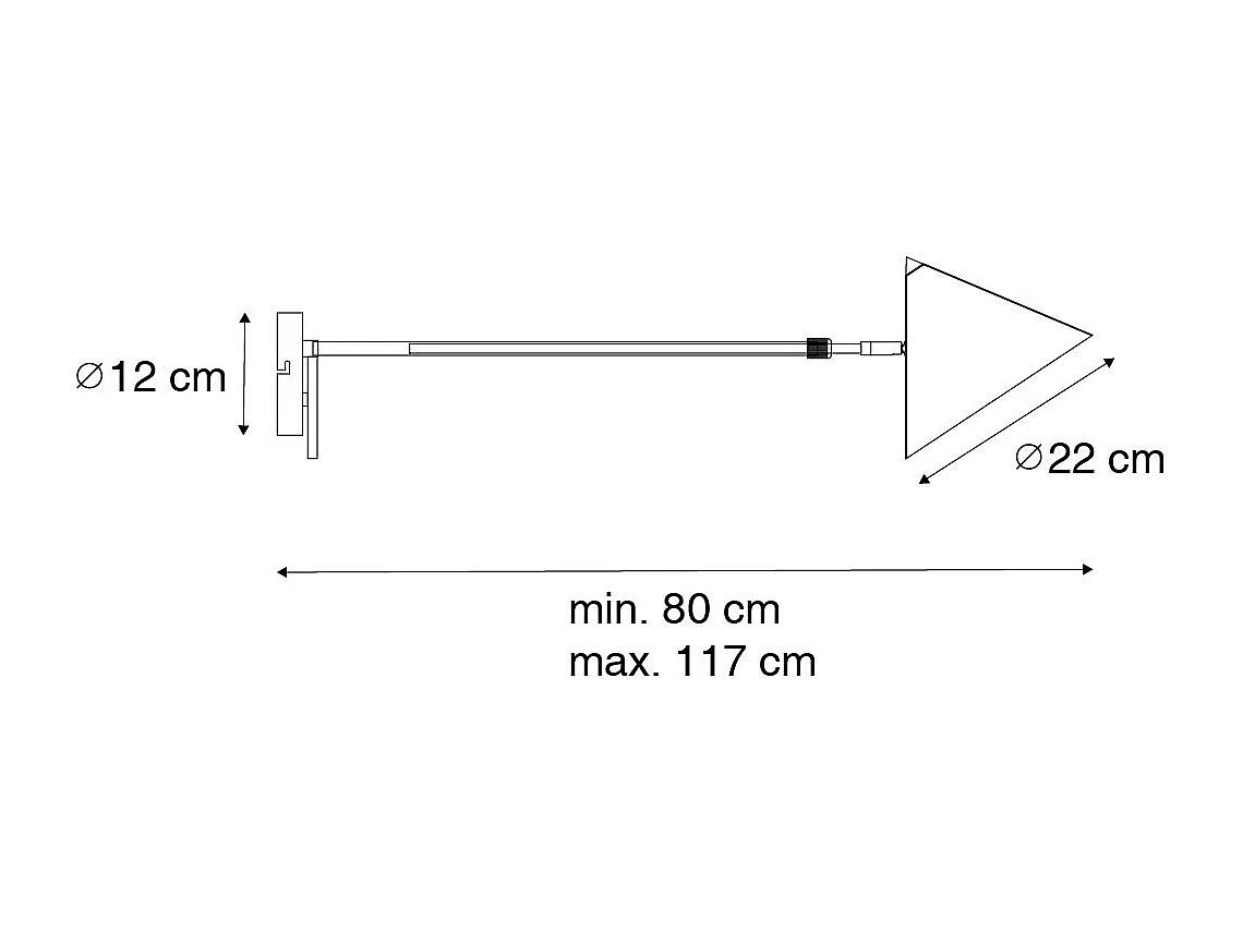 Applique design rose orientable - Triangolo