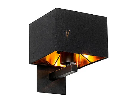 Applique murale moderne noire avec or - VT 1