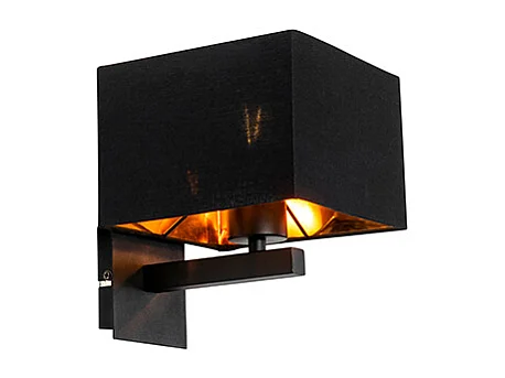 Applique murale moderne noire avec or - VT 1