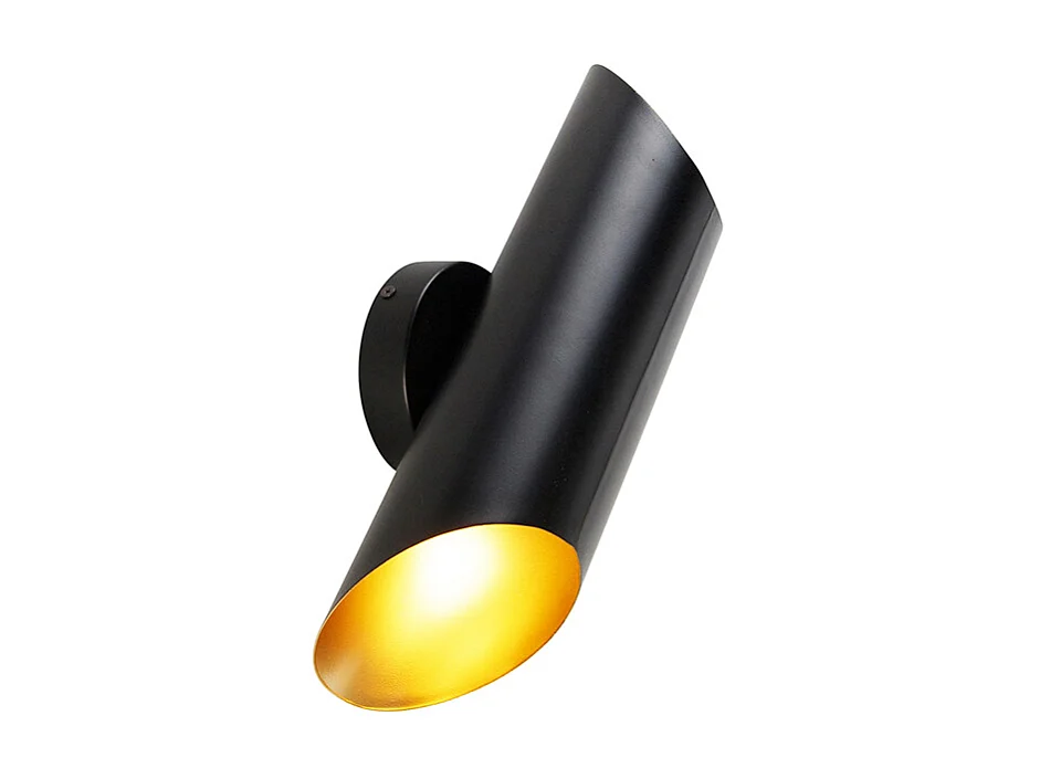 Applique noire avec intérieur doré 2 lumières - Whistle